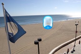 Playa Bandera Azul con burbuja