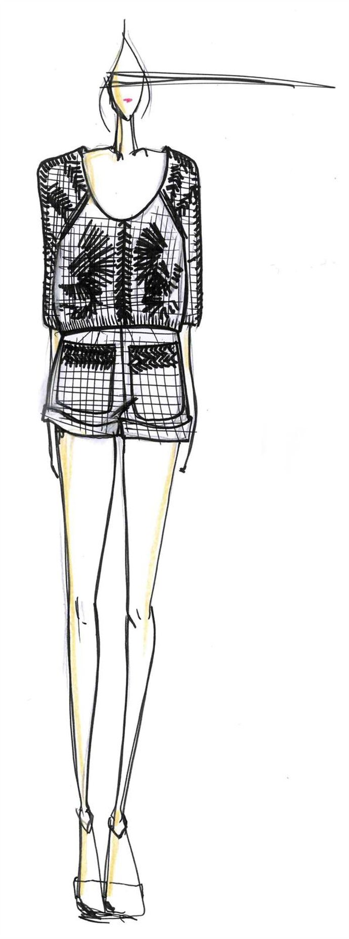 Boceto de la nueva colección de Sita Murt para MBFWM