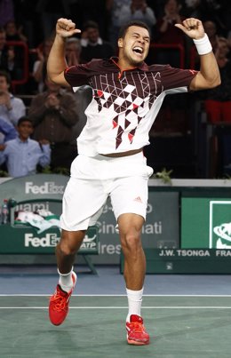 Tsonga Celebra La Victoria En Semifinales