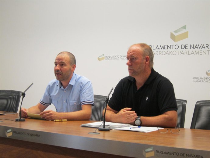 Juan Carlos Longás y Txentxo Jiménez, de Nafarroa Bai.
