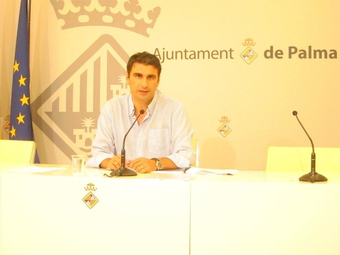 Julio Martínez, tras la Junta de Gobierno de Cort