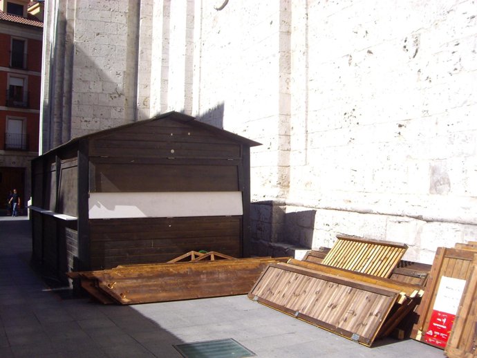 Caseta de la Feria de Día pegada a la catedral