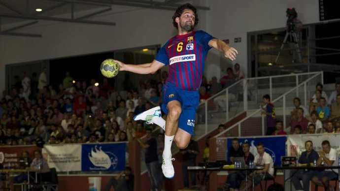 El Jugador Del FC Barcelona Intersport Juanín García