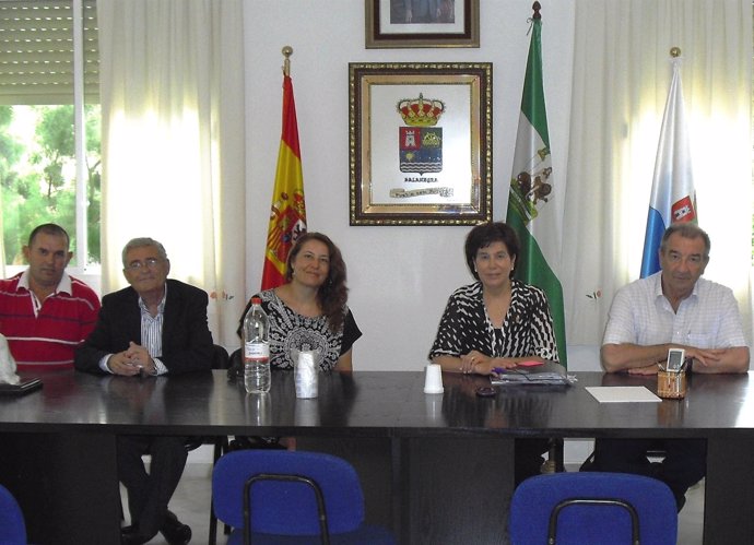Carmen Crespo, con representantes de ELA andaluzas