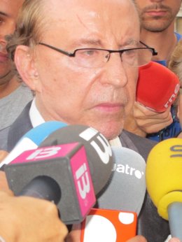 Ruiz-Mateos, primer plano, en Palma