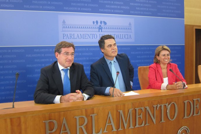 Miembros del PP-A en la comisión de los ERE