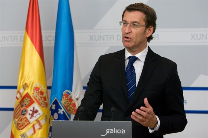 El presidente de la Xunta, Alberto Núñez Feijóo