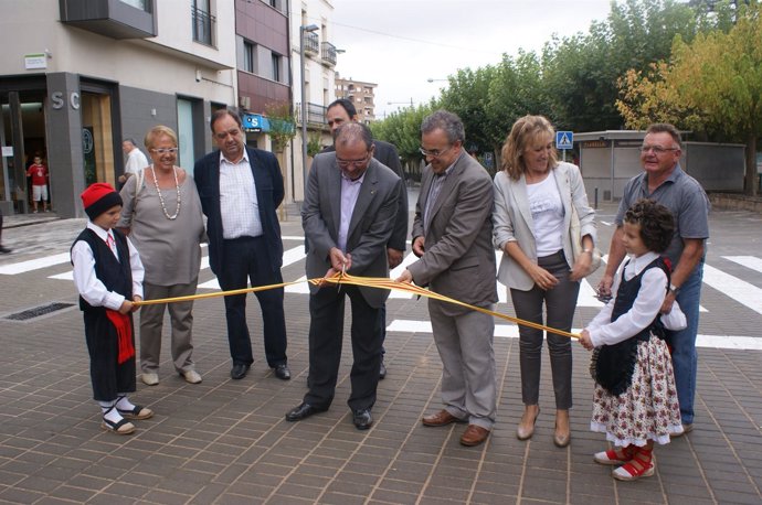 El presidente de la Diputación de Lleida, J. Reñé, visita Les Borges Blanques