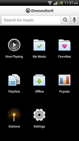 Grooveshark En Android