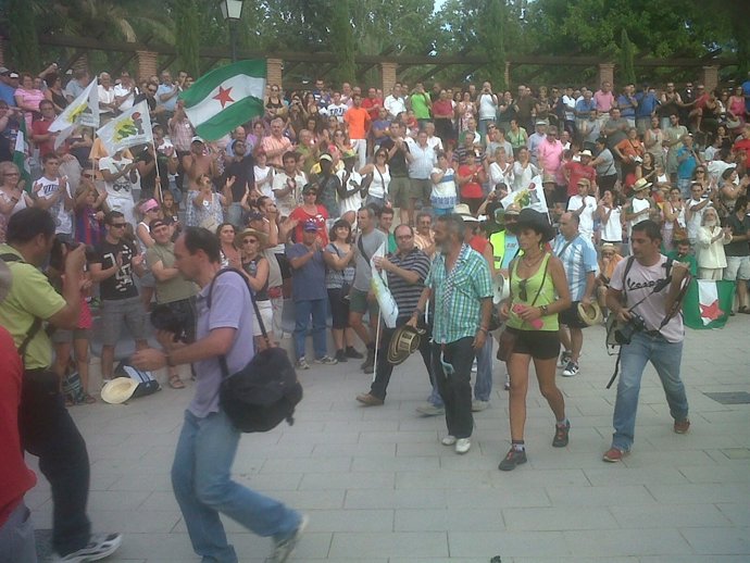 La Marcha Del SAT Llega A Peligros (Granada)