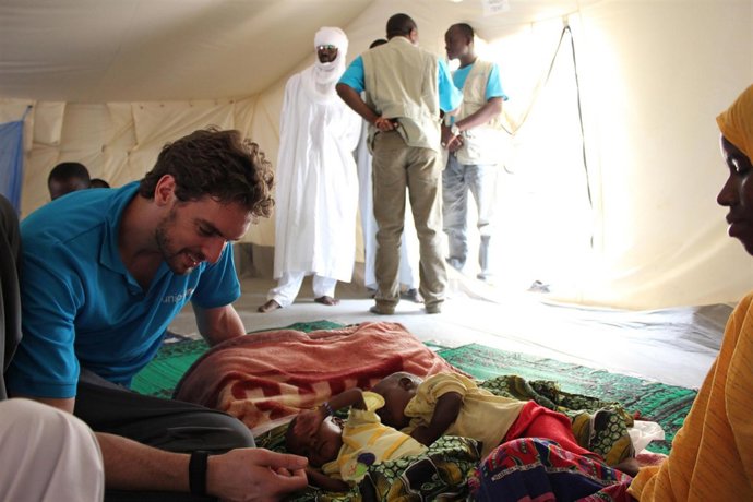 Pau Gasol con Unicef 