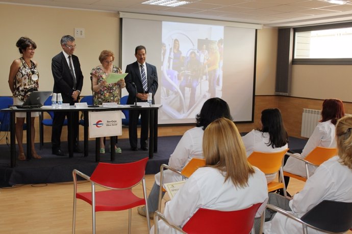 Acto de clausura del curso de formación. 