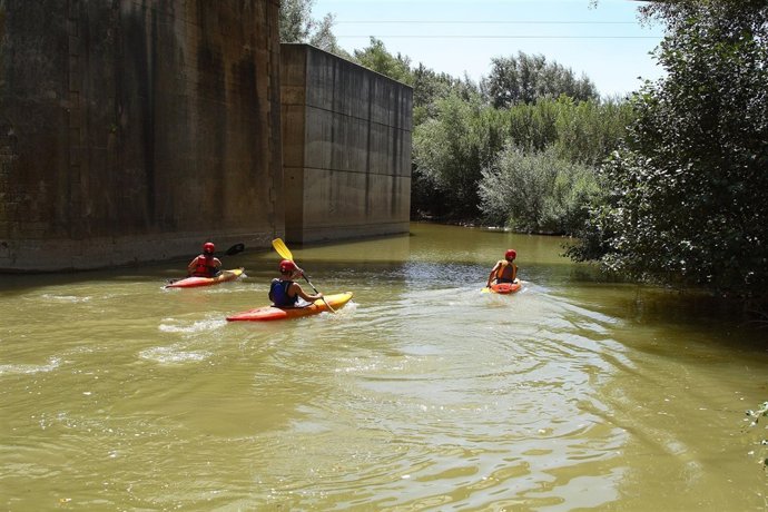 Desembocadura del río Bembezar, en Palma del Río