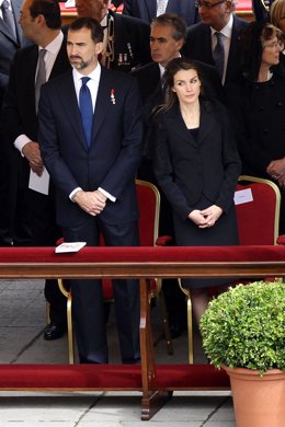 Doña  Letizia Y Príncipe Felipe en el Vaticano