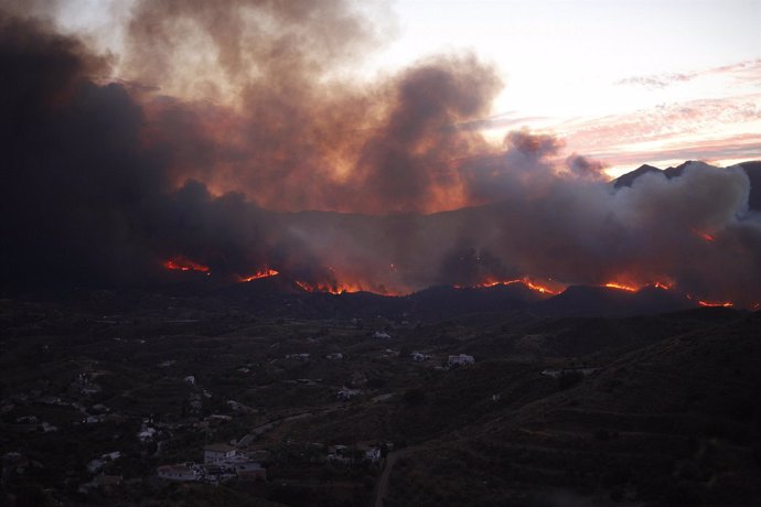 Incendio en Coín, (Málaga)