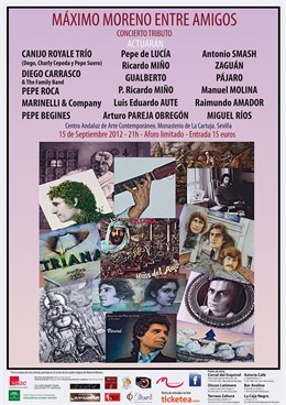 Tributo del mundo musical al diseñador y pintor Máximo Moreno