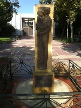 El monumento a la Guardia Civil, ubicado en Paseo Ingeniero Sebastián Feringán