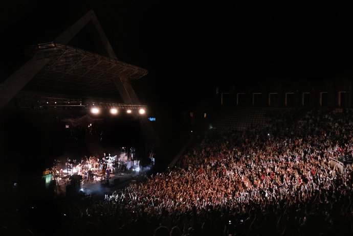 Actuación de Manolo García en el Foro de La Rábida en Huelva.