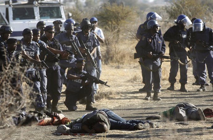 Mina de platino de Marikana en Sudáfrica