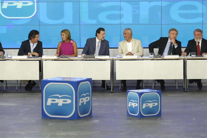 Rajoy, Cospedal y Arenas en el Comité Ejecutivo Nacional del PP