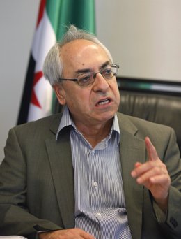 El presidente del Consejo Nacional Sirio, Abdelbasset Seida
