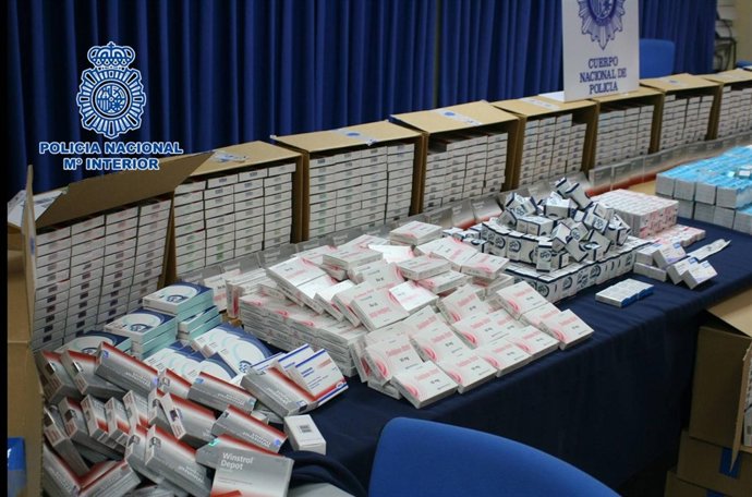 Anabolizantes incautados en Sevilla