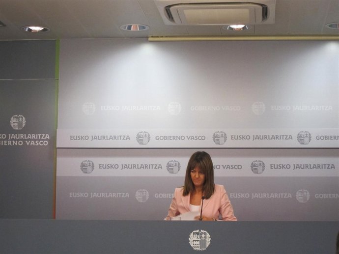 La portavoz del gobierno vasco, idoia mendia
