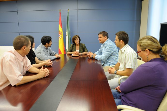 La Junta Recibe Al Equipo Organizador Del Forum Global Telecentre