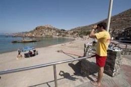 Puesto de vigilancia en una playa