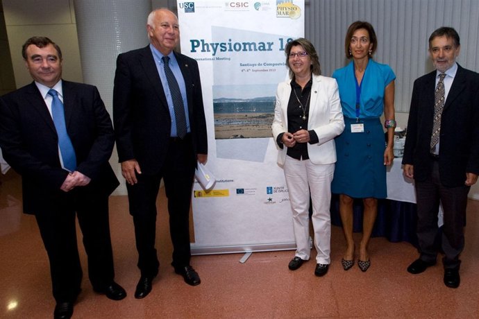 Rosa Quintana, a su entrada al congreso 'Physiomar'