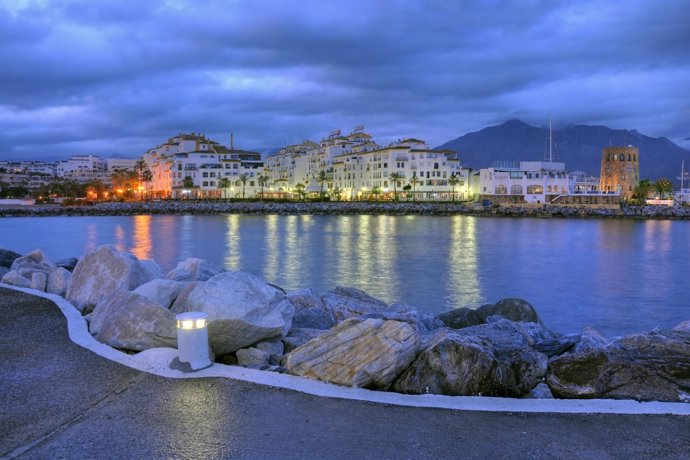 Puerto Banus in the night