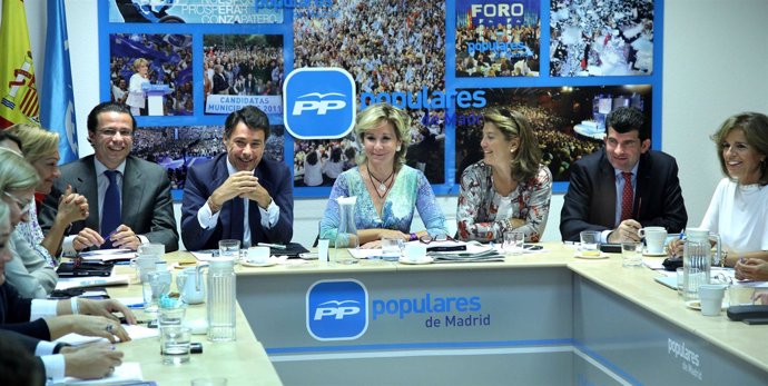 Aguirre en el comité de dirección del PP de Madrid