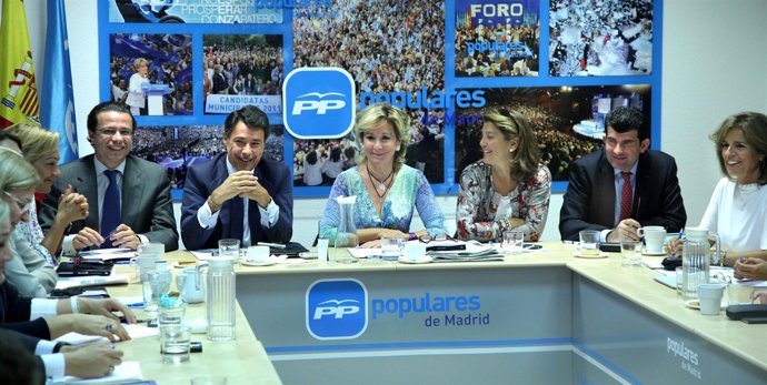 Aguirre en el comité de dirección del PP de Madrid