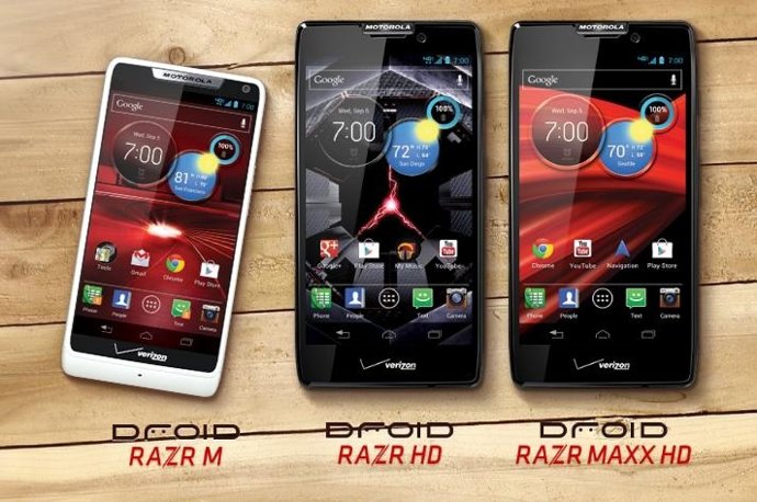 Nuevos smartphone Motorola gama Razr