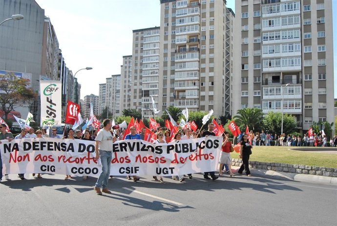 Protesta en A Coruña