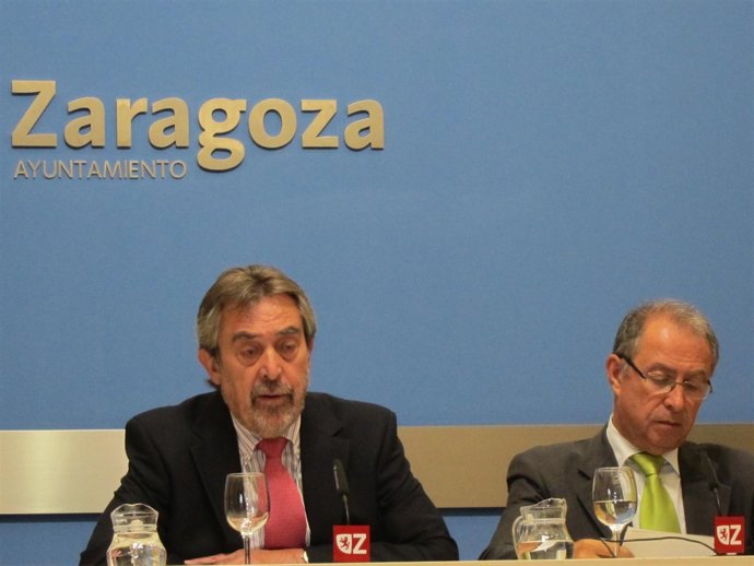 El alcalde Belloch y el vicealcalde Gimeno