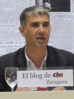 El portavoz del grupo municipal de CHA, Juan Martín