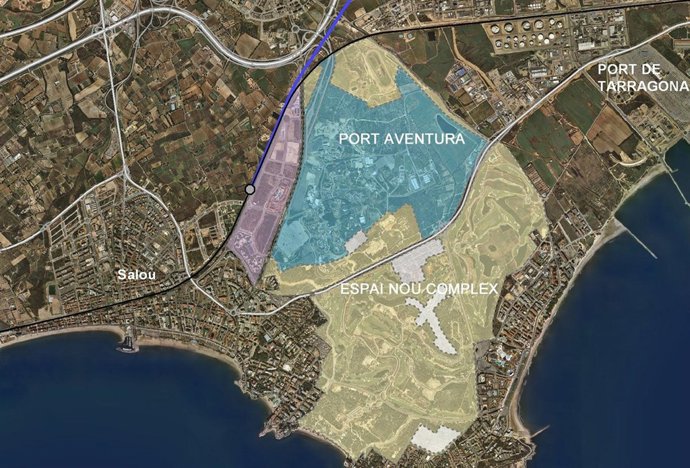 Área Donde Se Ubicará El Proyecto Barcelona World, En Tarragona