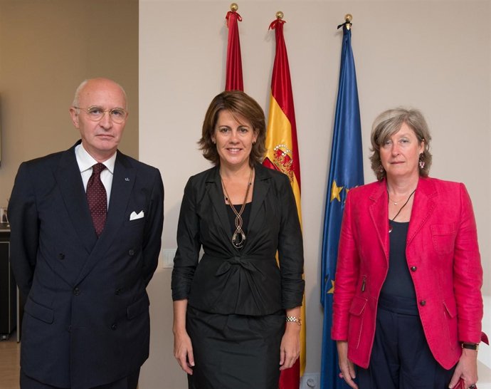 Barcina con Jan de Bock y Sylvie Lagneaux.