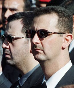 Bashar al Assad y su hermano Maher al Assad