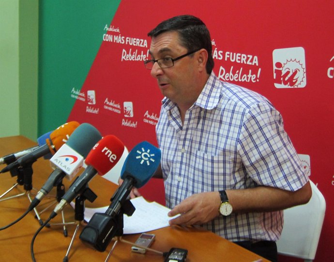 José Luis Centella, hoy en rueda de prensa