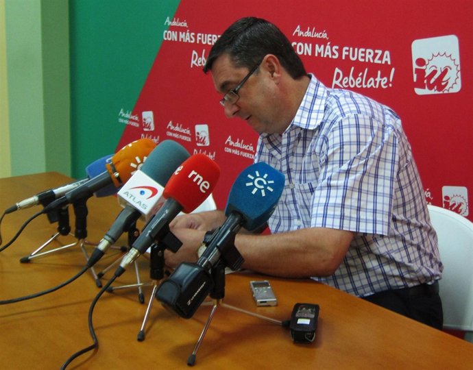 José Luis Centella,  hoy en rueda de prensa