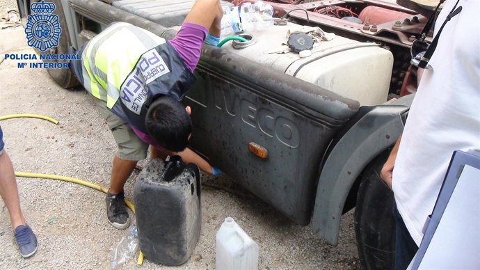 Imagen de la operación policial