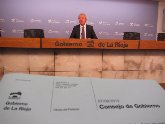 Del Río en rueda de prensa del Consejo de Gobierno