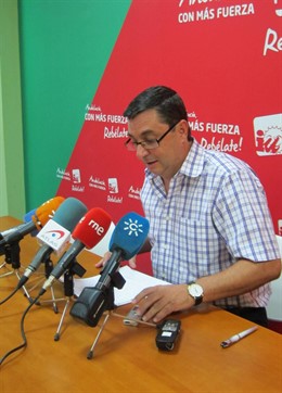 José Luis Centella, hoy en rueda de prensa