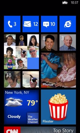 Primer pantallazo público de Windows Phone 8