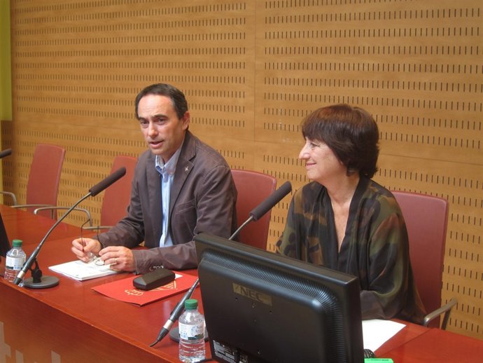 El Teniente De Alcalde J.Ciurana Y La Dtra De Las Fiestas Mercè, M.Almirall