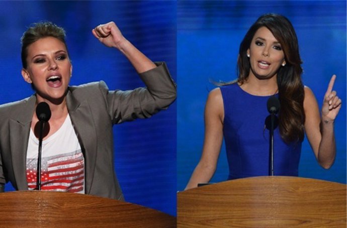 Scarlett Johanson y Eva Longoria