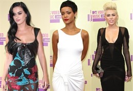 Katy Perry, Rihanna y Miley Cyrus