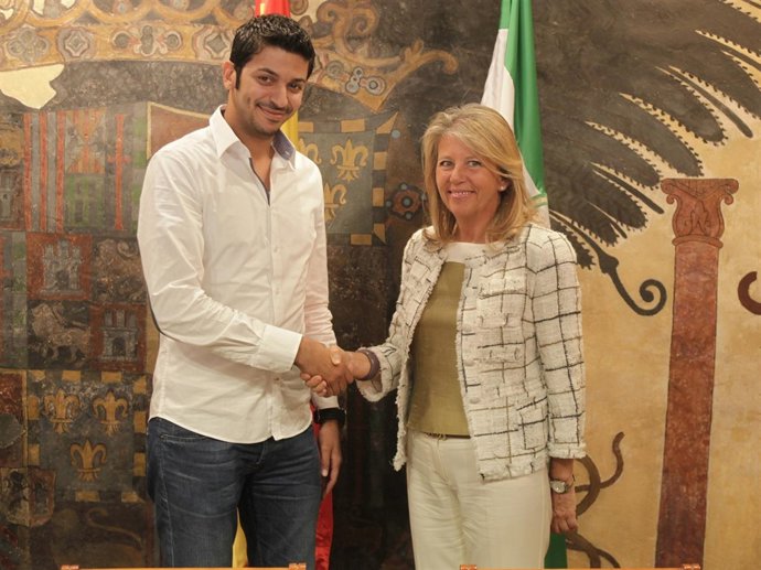 Ángeles Muñoz y Moayad Shatat